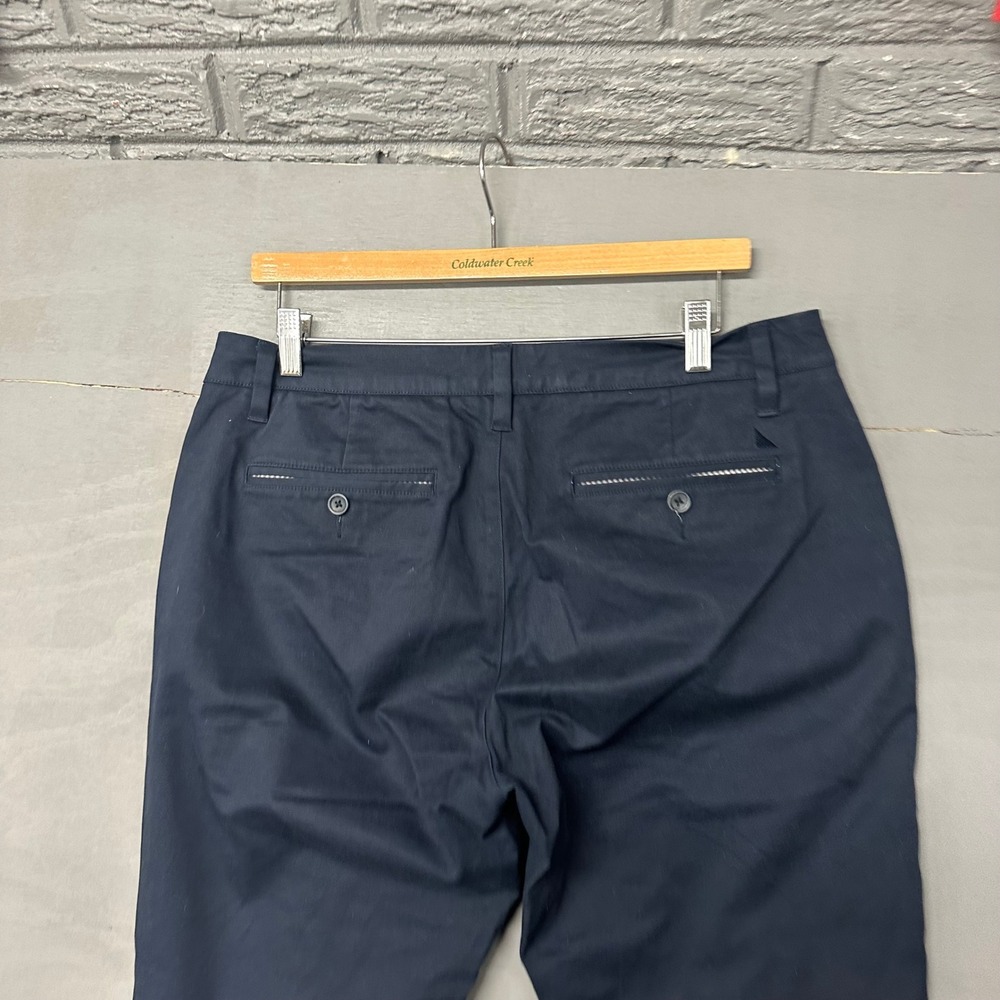 UNTUCKit Straight Fit Navy Blue Chino Pants Mens W32 L30 Cotton Elastane